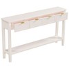 High-Quality Entryway Console Table, CENGHU Sofa Table, Entryway Table with 4 Spacious Drawersm,1 Practical Bottom ShelfLong Legs, for Hallway, Foyer - 3 of 4