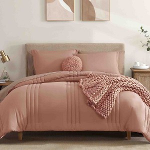 BAGOKIE 7 Pieces Bed in a Bag Comforter Set for All Season - 1 of 4