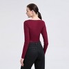 Women's Long Sleeve Twisted V-Neck Front Knit Top - A New Day™ - 2 of 3