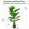 Aghana Digitals 60'' Faux Monstera Tree with 15 PEVA Leaves, Sturdy Cement Pot - Lifelike - 4 of 4