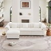 NicBex L-Shaped Sectional Sofa Large and Deep 3-Seat Sofa Couch with Storage Seats and Storage Ottomans, Modern Velvet Sofa with Soft Backrest - 4 of 4