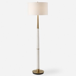 Uttermost Faro White Marble Floor Lamp - 1 of 4