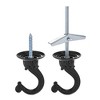 Unique Bargains Zinc Alloy Ceiling Utility Hooks and Hangers with Hardware 2 Pcs - 3 of 4