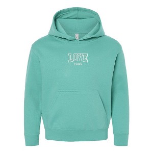 The Juniper Shop Embroidered Varsity Love Vibes Youth Graphic Hoodie - 1 of 3