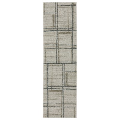 Oriental Weavers Alton 501Z9 Grey/ Teal Indoor Area Rug - 2'3" x 7'6"