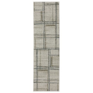 Oriental Weavers Alton 501Z9 Grey/ Teal Indoor Area Rug - 2'3" x 7'6" - 1 of 4