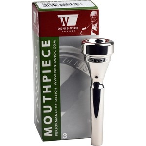 Denis Wick Heritage Classic Trumpet Mouthpiece Silver Plated, V-Type Backbore for Balanced Airflow and Tone - Trumpet Accessories - 1 of 4
