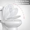 Slow-Close Toilet Seat, Quiet Polypropylene (PP) Toilet Lid with Secure Hinges, Easy to Install & Clean - 4 of 4