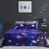 PiccoCasa Polyester Galaxy Stars Pattern Themed Bedding Sets 4 Pcs - 2 of 4