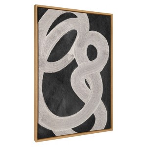 Kate & Laurel All Things Decor Sylvie Japandi 20 Wall Art by Rocket Jack: Modern Abstract Canvas - 1 of 4