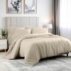 300 Thread Count Rayon From Bamboo Solid 3 Piece Duvet Cover Set by Blue Nile Mills - 2 of 4