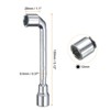 Unique Bargains 45# Steel Repairing L-Shaped Angled Double Ended Metric Hex Socket Wrench 12mm - 2 of 4