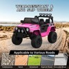 2-Seater Ride On Truck Car, 12V Electric Car for Kids Battery Powered Car w/Parent Remote Control, Safety Belt, Mp3 Player, Led Lights, Jeeps Car - 2 of 4