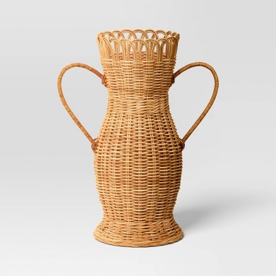 Loop Rim Wicker Vase - Threshold™
