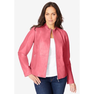 Target pink 2025 leather jacket