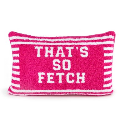 Mean Girls 'That's So Fetch' Throw Pillow Pink