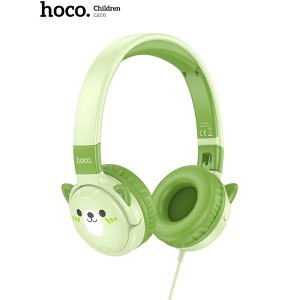 hoco. Kids Wired Headphones GREEN - 1 of 4