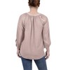 NY Collection Womens Split Neck Tunic Blouse - 2 of 2