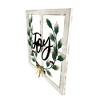 Northlight 23.75" Joy Window Frame with Holly Christmas Wall Sign - image 4 of 4