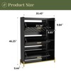 NicBex Shoe Cabinet with 3-Flip Drawers Modern Wood Freestanding Shoe Storage Rack with Open Shelves for Entryway,Hallway - 3 of 4