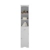 NicBex Tall Bathroom Storage Cabinet with Drawer,Bathroom Floor Cabinet with Adjustable Shelf,Freestanding Storage Cabinet for Bath/Living Room - 2 of 4