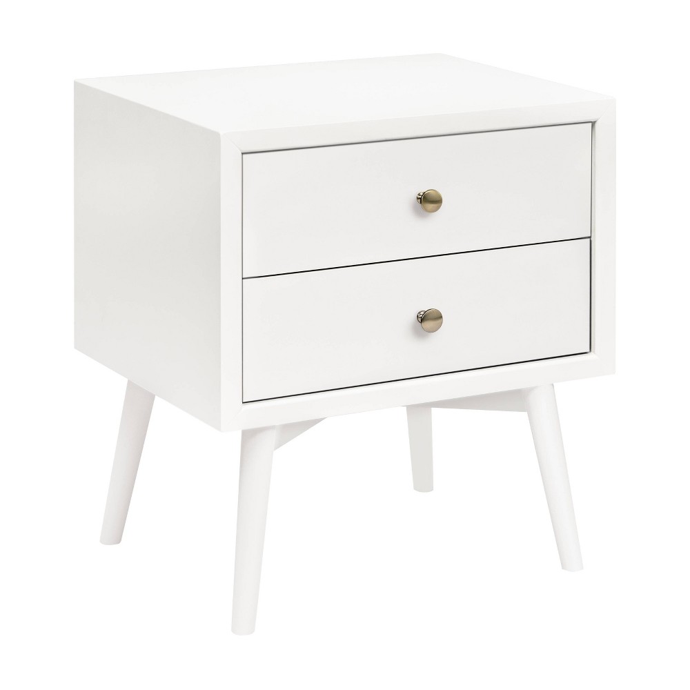 Photos - Storage Сabinet Babyletto Palma Nightstand with USB Port Assembled - Warm White