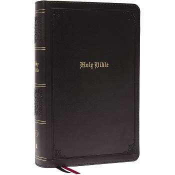 KJV Holy Bible: Large Print Single-Column with 43,000 End-Of-Verse Cross References, Black Leathersoft, Personal Size, Red Letter, Comfort Print: