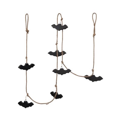 Creative Co-Op Jute Rope Bats Garland (Pack of 6)