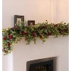 6FT Christmas 144 Branch Tips Cedar Garlands, Artificial Pine Cypress Greenery Garland - 3 of 4