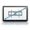 Mount-It! Slim Tilting TV Wall Mount Bracket for 32-65 Inch Samsung, Sony, Vizio, LG, Sharp TVs with Low Profile Design up to VESA 600x400mm, Black - 4 of 4