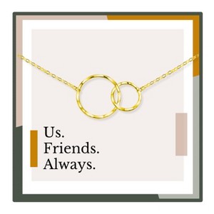 HOPE LOVE SHINE Friendship Necklace Gift Best Friends Birthday Christmas Us. Friends. Always. 2 Ring Necklace - 1 of 4