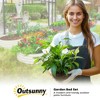 Resenkos Patio Planting Bed, Raised Garden Bed,7' x 3' x 1' Raised Garden Bed Sets for Gardening with Metal Plant Stakes, - 4 of 4