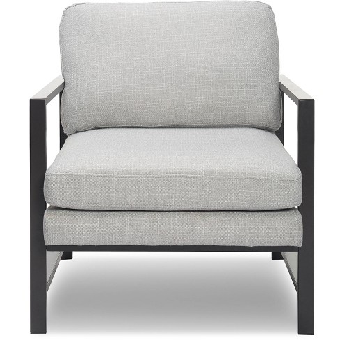 Russell Gray Metal Frame Accent Chair - Finch - image 1 of 4