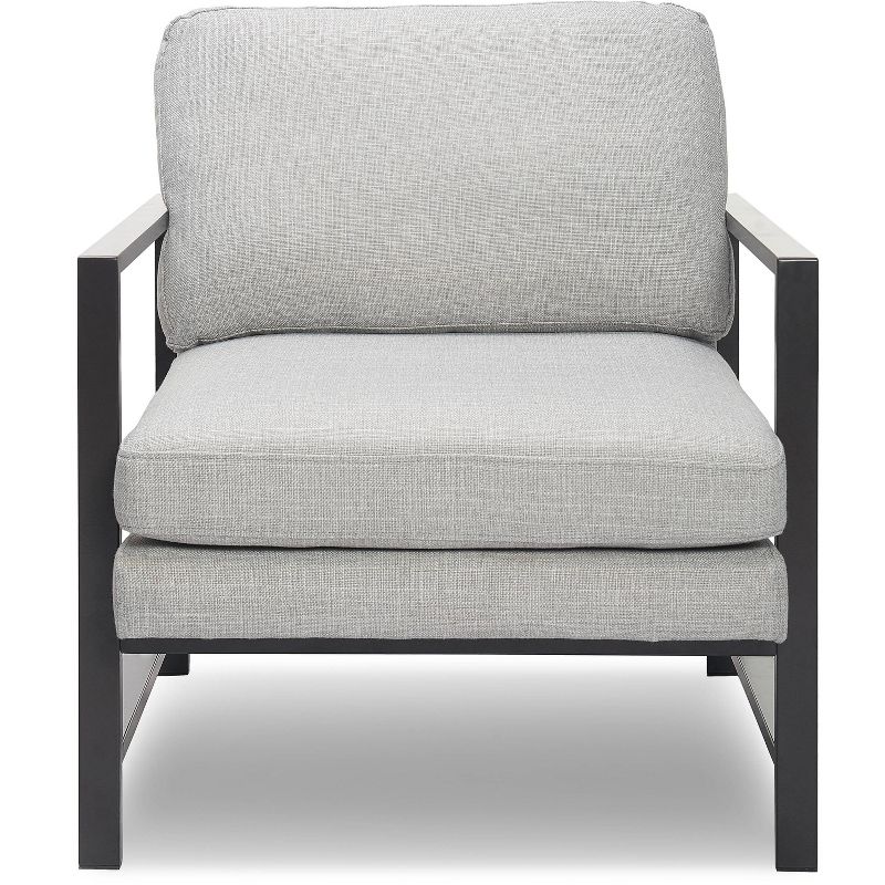 Russell Gray Metal Frame Accent Chair - Finch, 1 of 12