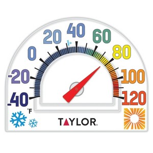 Taylor® Precision Products Four-Season Static Cling Thermometer in White - 1 of 4