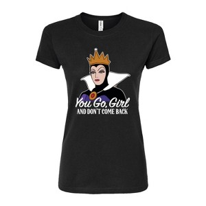 Women's - Disney - You Go Girl, & Don't Come Back Juniors Fitted Graphic T-Shirt - 1 of 3