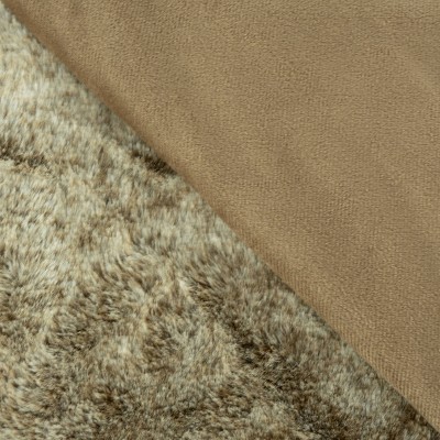Toasted Coconut Faux Fur Reversible Waterproof Pet Blanket
