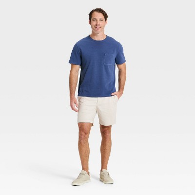 Мужские футболки Goodfellow & Co Men's Vintage Short Sleeve Pocket T-Shirt - Goodfellow & Co™ Navy Blue XL — фото 3