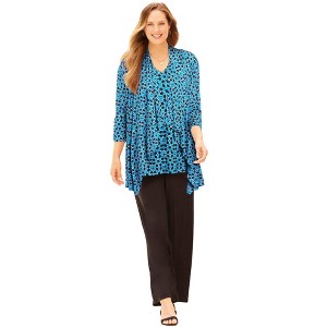 Catherines Women's Plus Size Anywear Cascade Jacket - 1 of 4