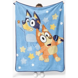 Jay Franco Bluey Sing Along Plush Throw Blanket - 1 of 4