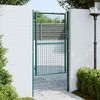 VidaXL Fence Gate Steel 39.4 inches x59.1 inches  Green - 2 of 4