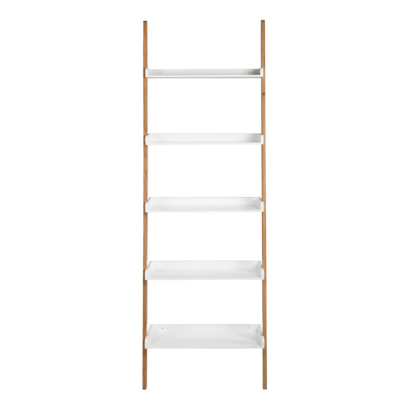 76&#34; Remus Ladder Bookshelf Modern Oak and White - Universal Expert, 1 of 15