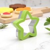 Unique Bargains Biscuit Cutter Large Star Trio Cookie Cutter Hand Washable Stainless Steel Plastic 3.9"x4.1"1.6" 1Pcs - 2 of 4