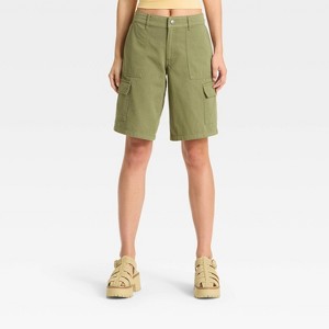 Women's Mid-Rise Twill Skater Jort - Wild Fable™ - 1 of 3