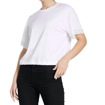 Women's Hester S/s Oversized Crop Tee - MICHAEL LAUREN