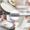 LunaLulinlk Platter Storage Case, China Storage Container, 17x13x3.5 in, Gray - 2 of 4