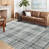 Nasitip Modern Geometric Plaid Area Rugs for Living Room Soft Low Pile Non-Sliping, Machine Washable - 3 of 4