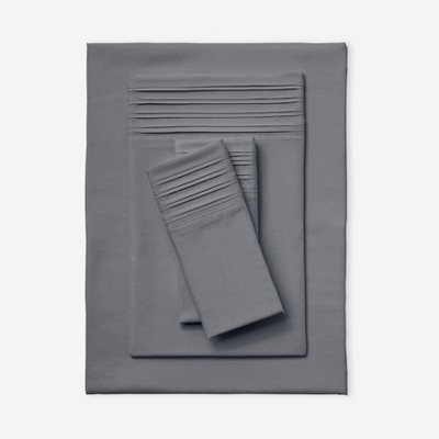BrylaneHome Microfiber Pleated Hem Sheet Set