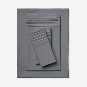 BrylaneHome Microfiber Pleated Hem Sheet Set - 1 of 2