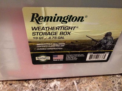Remington 21.8 Gallon Weathertight Storage Tote